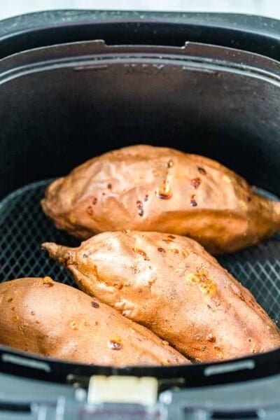 Air Fryer Baked Sweet Potatoes (Crispy and tender) - Plated Cravings