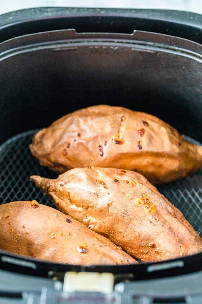 Baked Sweet Potatoes in the Air Fryer.