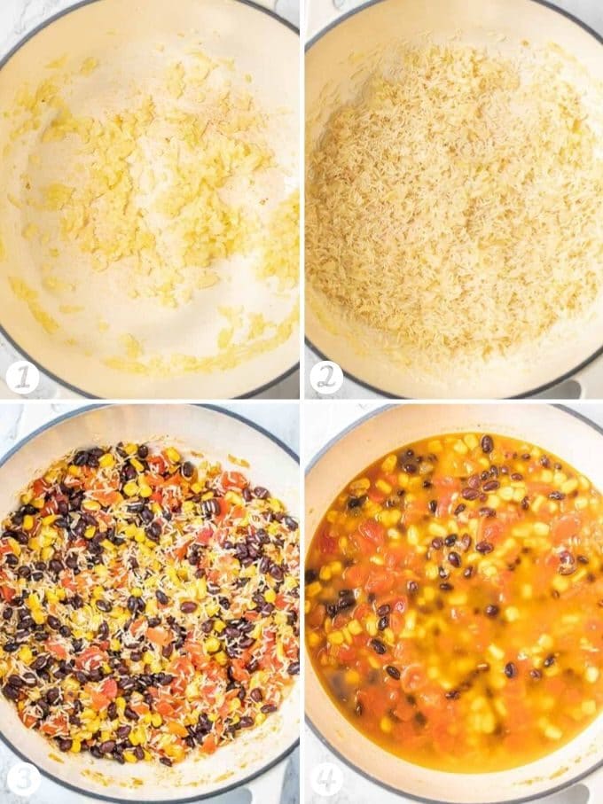 How to Make Rice and Beans Collage