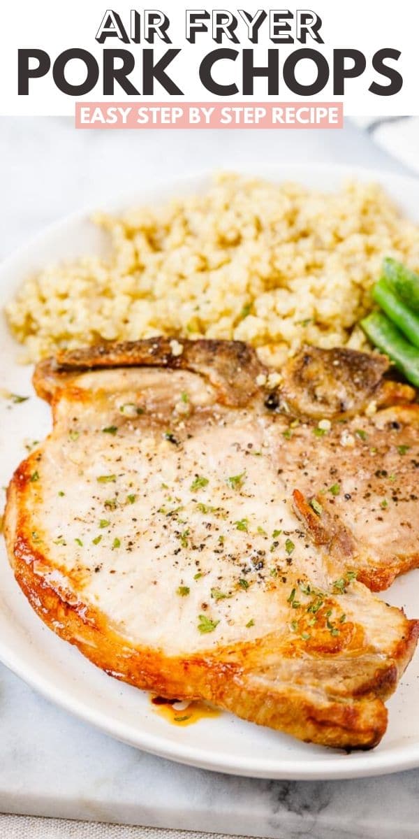 Air Fryer Pork Chops {No Breading!} - Plated Cravings