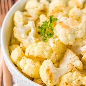 Roasted Cauliflower in a bowl