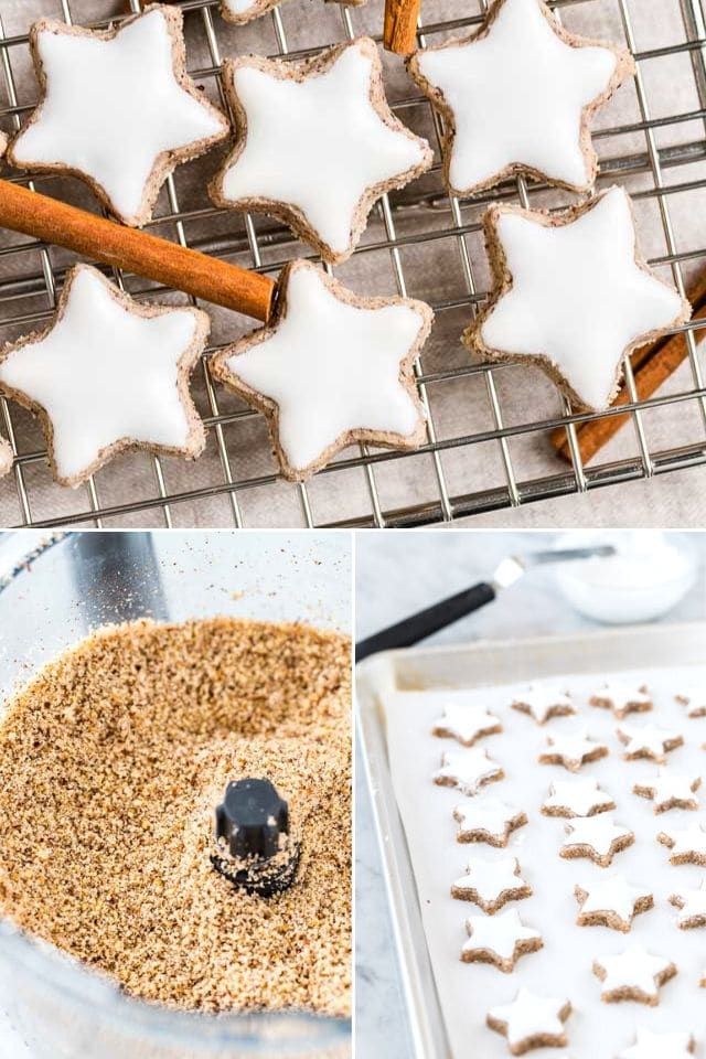 How to make Cinnamon star cookies Collage