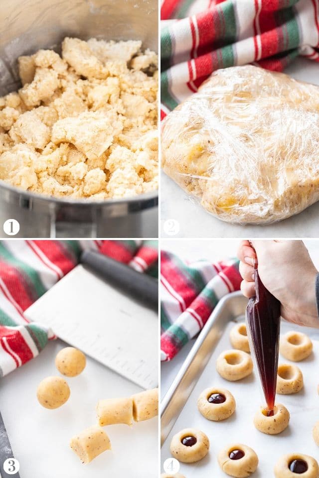 How to make Thumbprint Cookies Collage