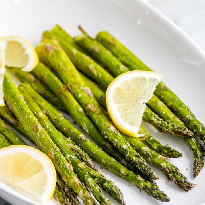 Air Fryer Asparagus {Quick and easy recipe!} - Plated Cravings