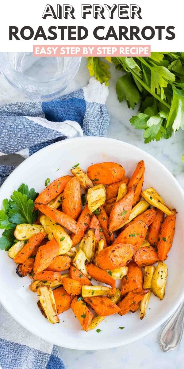 Easy Roasted Air Fryer Carrots Plated Cravings