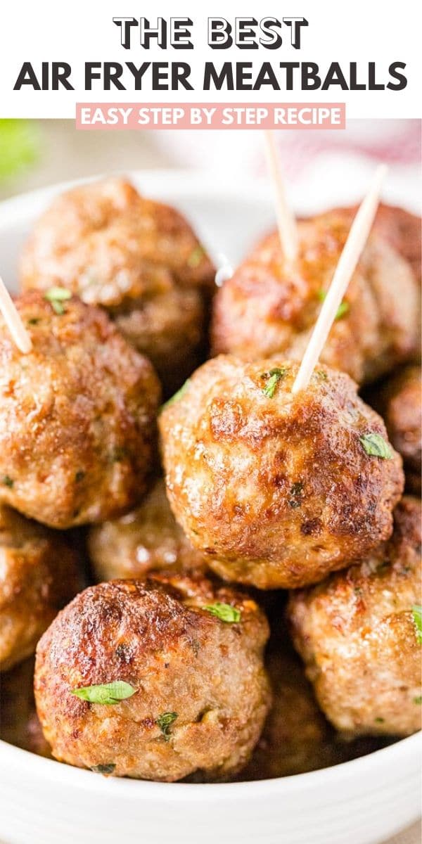 The BEST Air Fryer Meatballs {Easy Italian-Style} - Plated Cravings