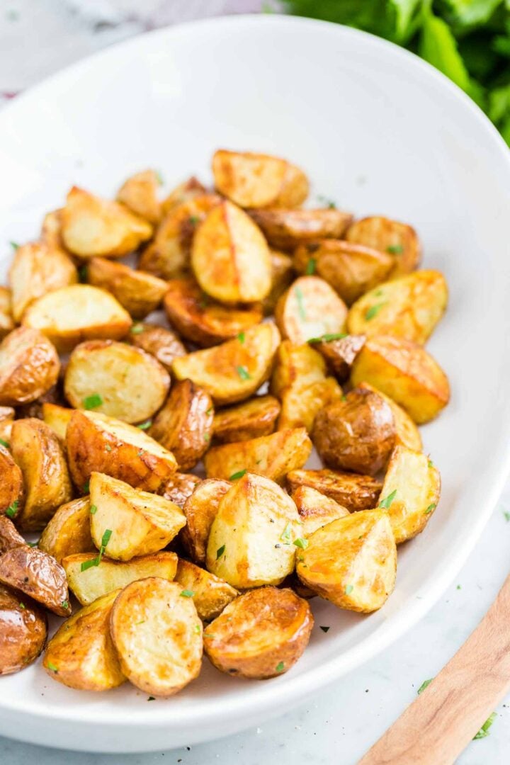 Air Fryer Roasted Potatoes {Easy and Quick!} - Plated Cravings