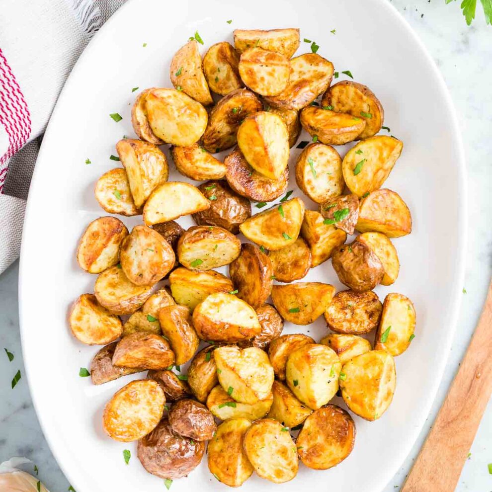 Air Fryer Roasted Potatoes {Easy and Quick!} Plated Cravings