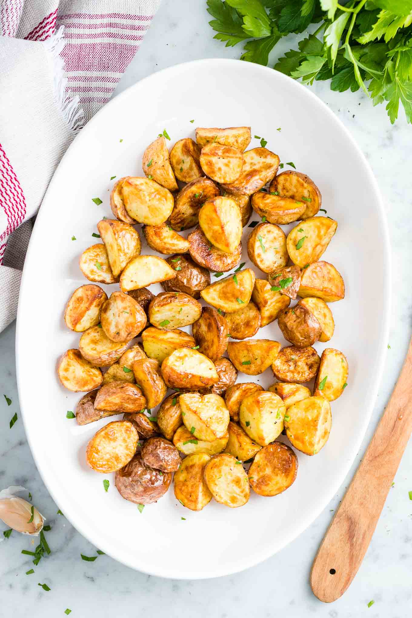 Air Fryer Roasted Potatoes Easy And Quick Plated Cravings