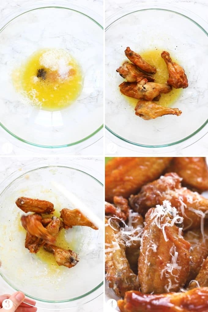 How to make Garlic Chicken Wing Sauce Collage