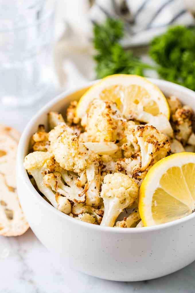 Roasted Cauliflower in a bowl