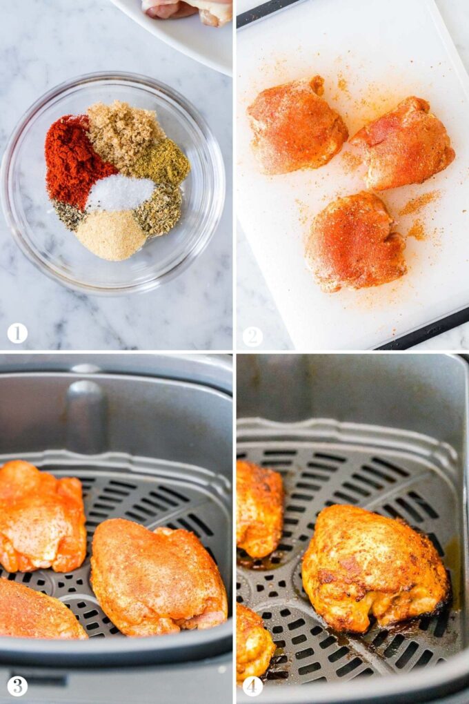 How to make Air Fryer Chicken Wings Collage