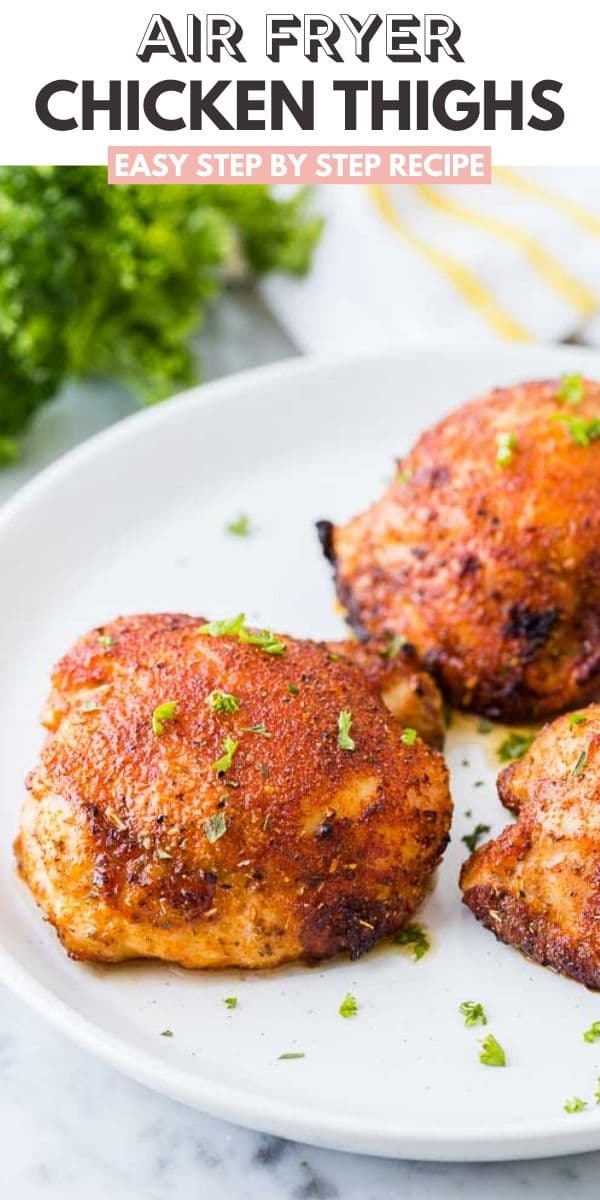 Crispy Air Fryer Chicken Thighs - Plated Cravings