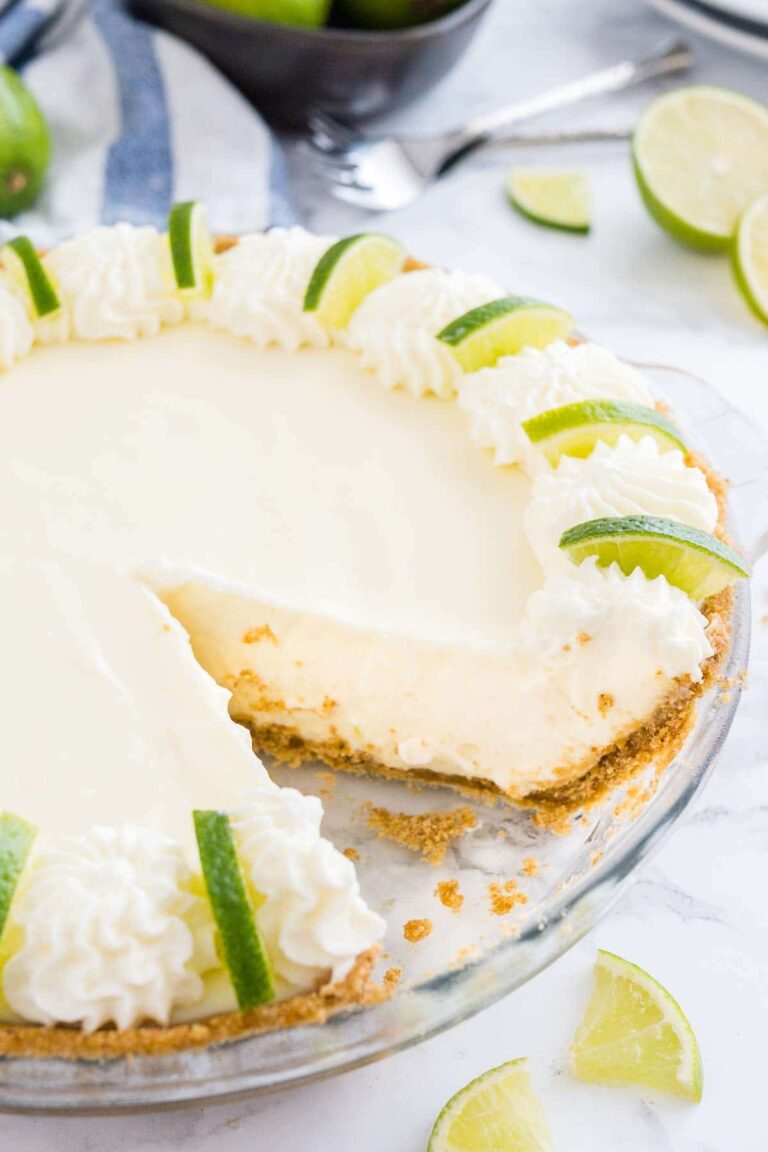 No Bake Key Lime Pie {Creamy Lime Cheesecake} | Plated Cravings