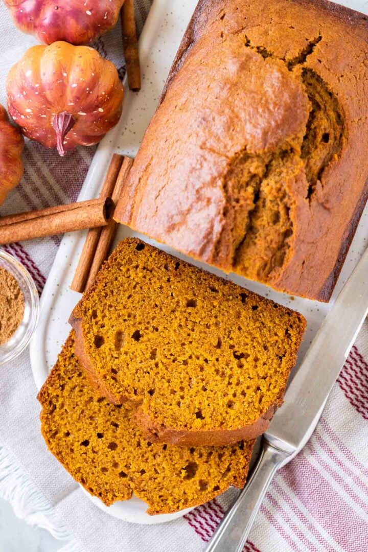 Easy Pumpkin Bread {Starbucks Copycat Recipe} - Plated Cravings