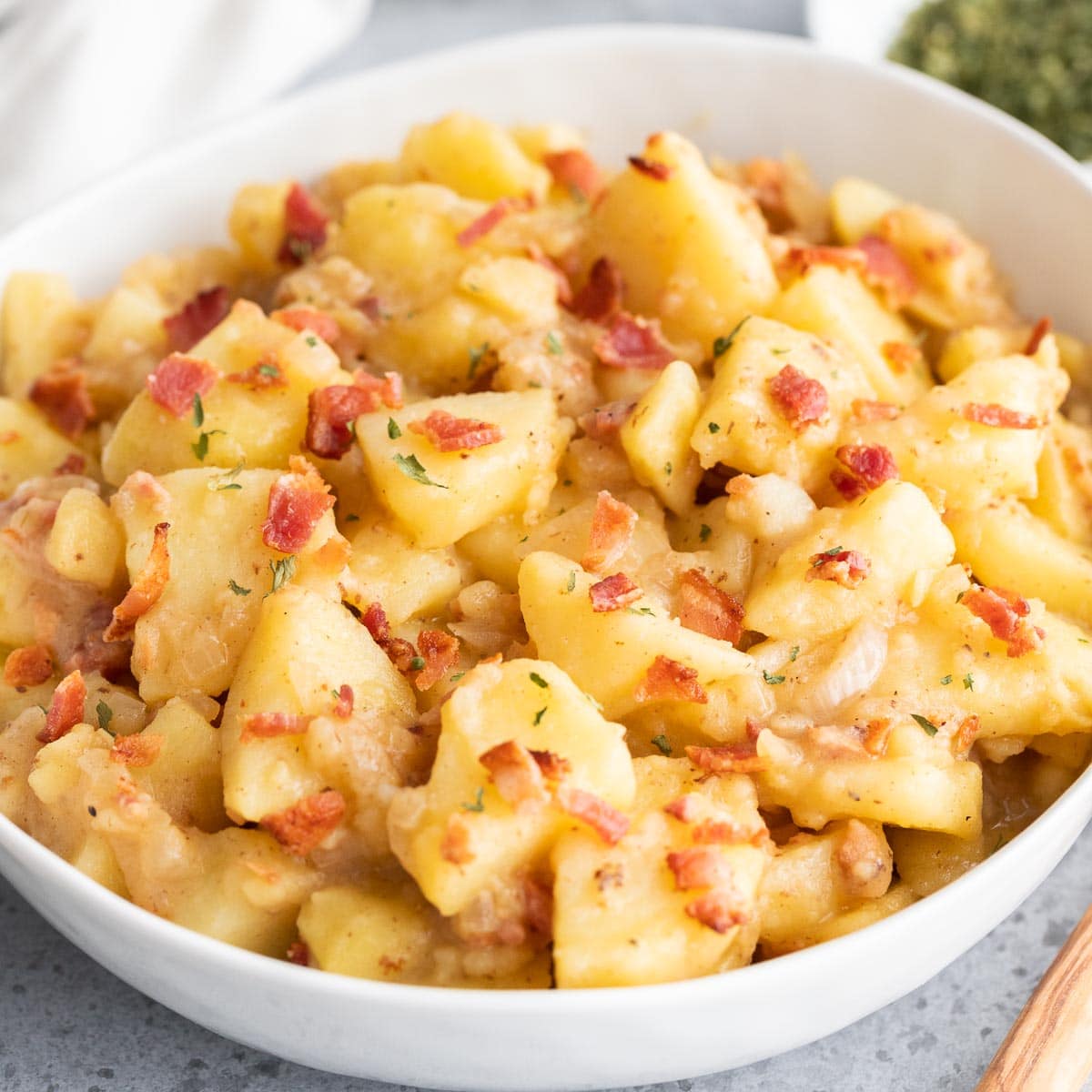 German Potato Salad with Würstchen - dirndl kitchen