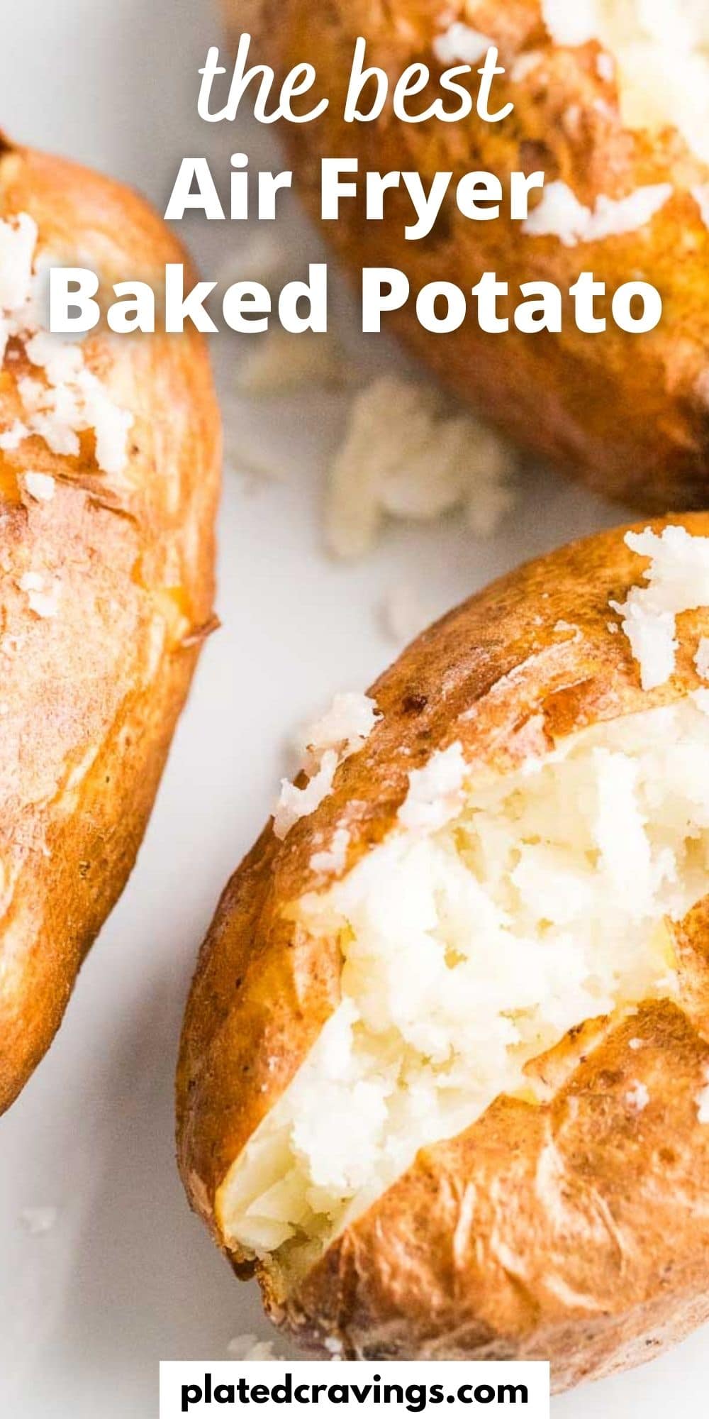 Air Fryer Baked Potato Recipe {Perfectly crispy!} - Plated Cravings