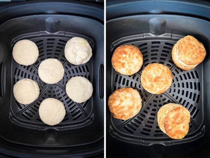 Easy Air Fryer Biscuits (All butter, no shortening) Plated Cravings