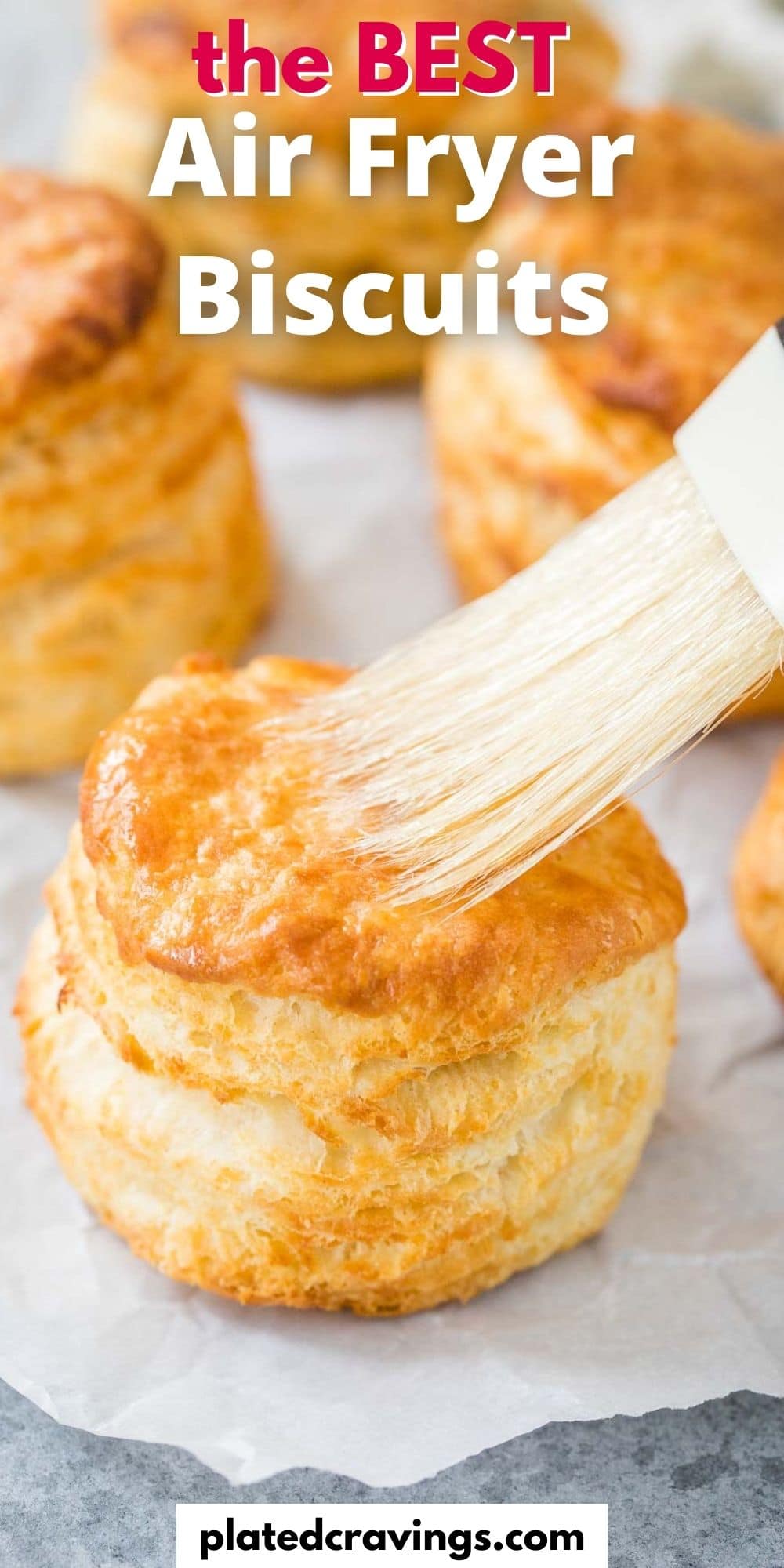 Easy Air Fryer Biscuits {All butter, no shortening!} Plated Cravings