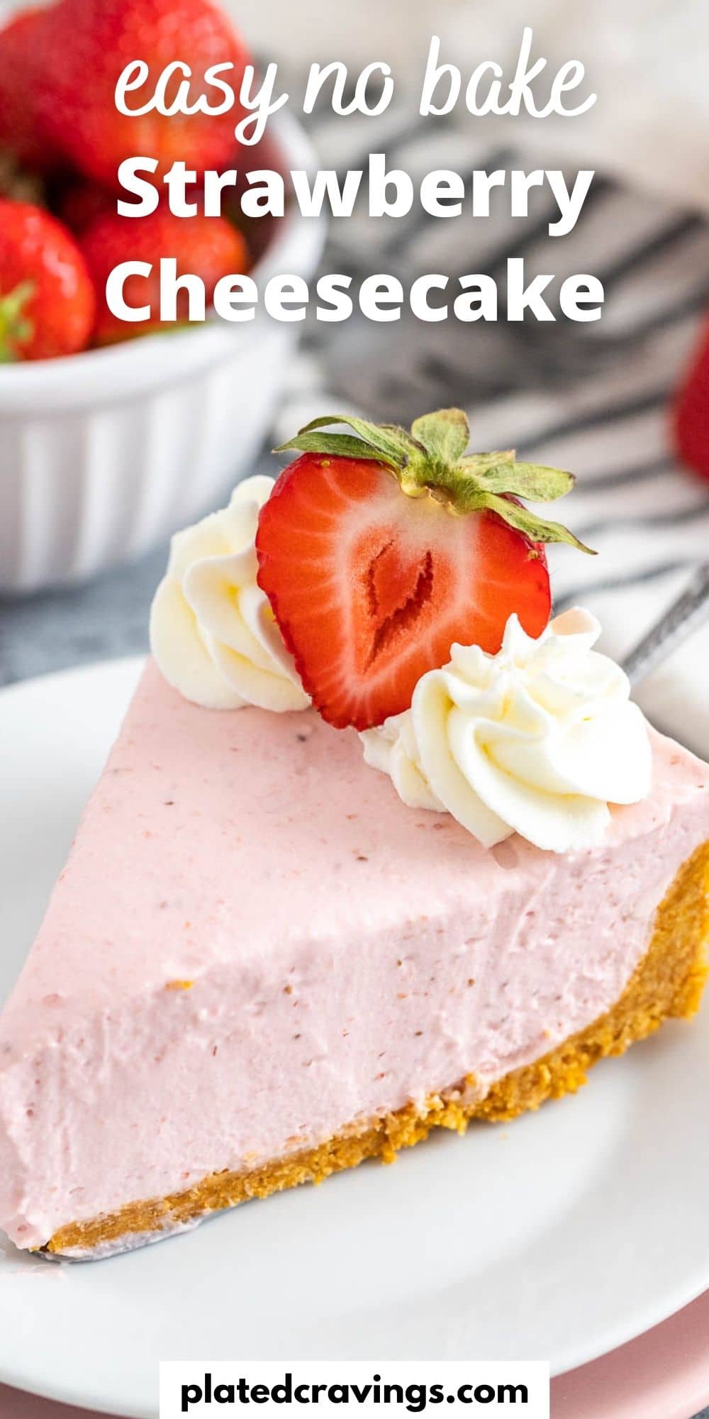 Easy No-Bake Strawberry Cheesecake (Without Gelatin)