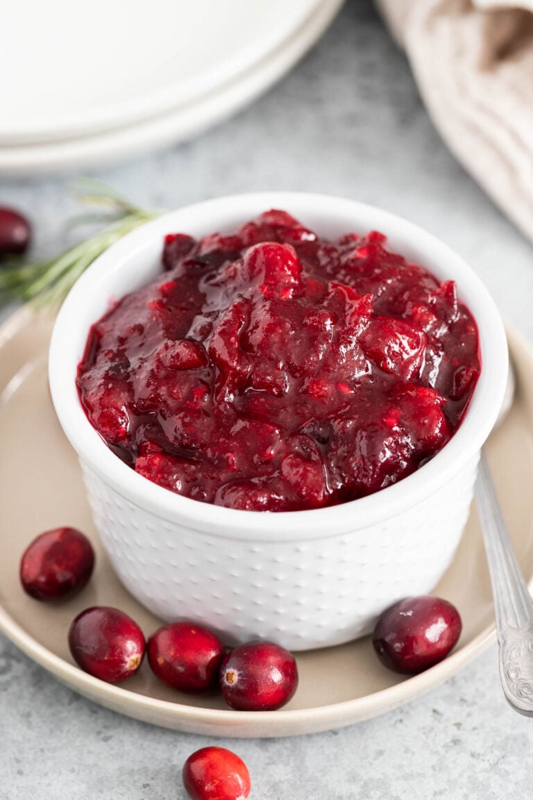 Ginger Cranberry Sauce - Plated Cravings