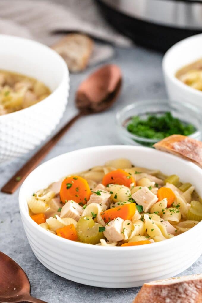 Instant Pot Turkey Soup - Plated Cravings