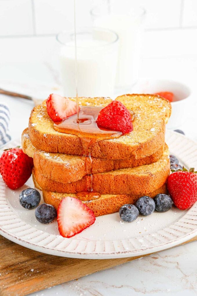 Air Fryer French Toast - Plated Cravings