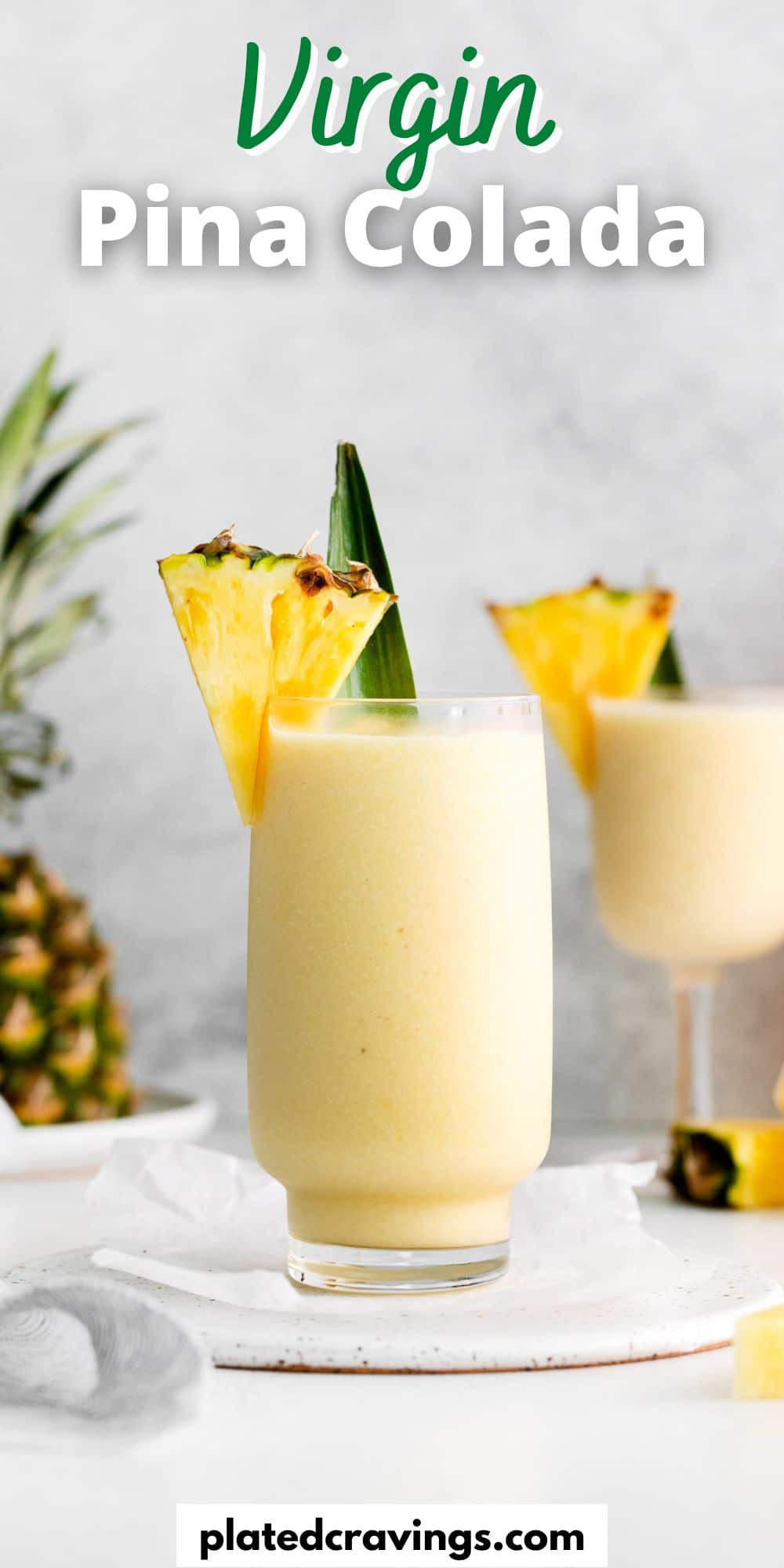 BEST Virgin Piña Colada Recipe (Easy blender version!) - Plated Cravings