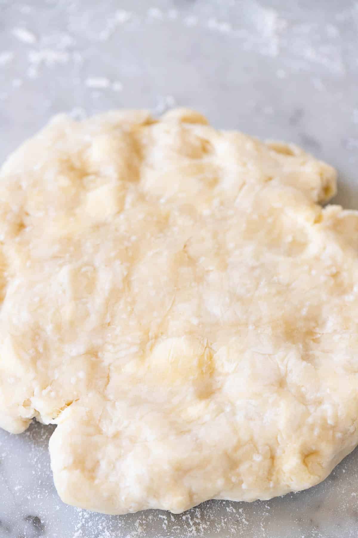 Homemade pie dough.