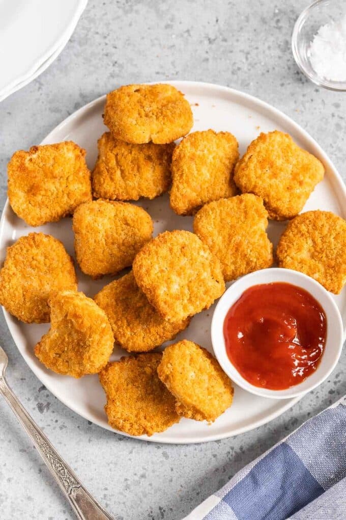 Tiefgefrorene Chicken Nuggets In Der Heißluftfritteuse Air Fryer Frozen Chicken Nuggets - Plated Cravings
