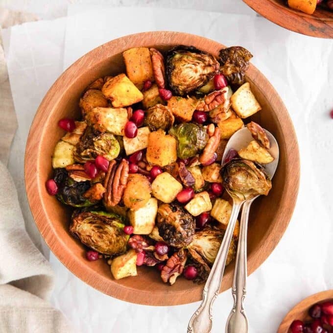 Air Fryer Roasted Vegetables (Easy Fall Veggies) Plated Cravings