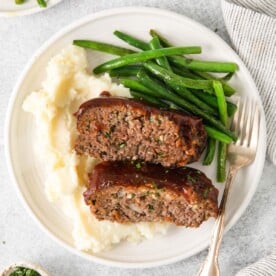 The BEST Air Fryer Meatloaf (with Crispy Edges!)