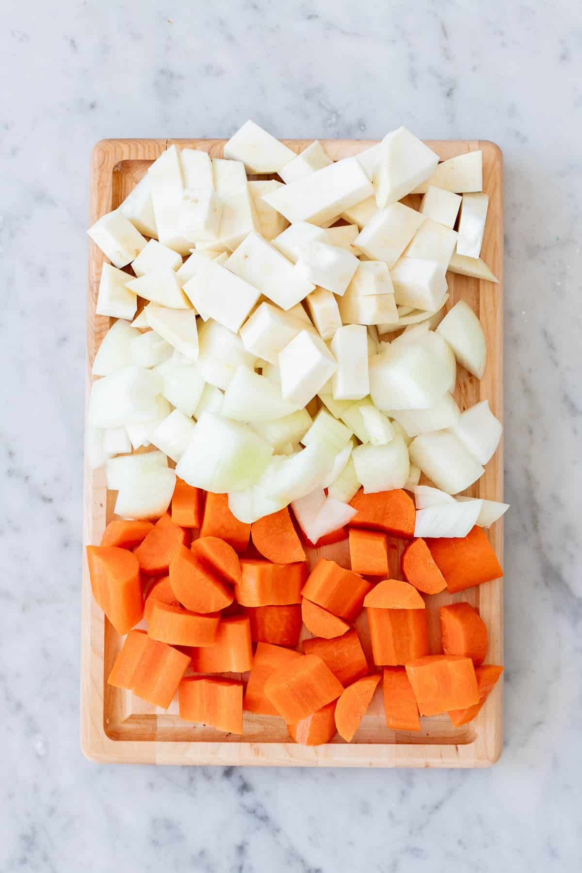 Vegetables for Sauerbraten.
