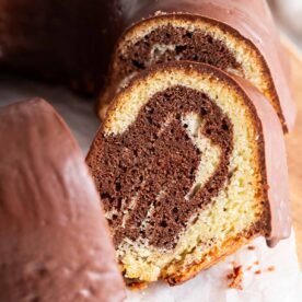 A slice of Marmorkuchen.