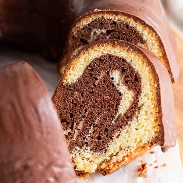 A slice of Marmorkuchen.